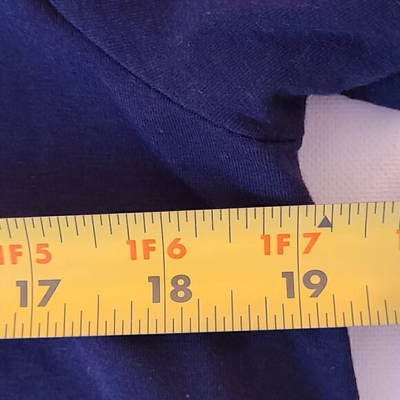 J Jill Womens Navy Blue Short Sleeve Button Front Dress Size Small - Picture 9 of 11